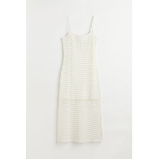H & M - Sukienka o wyglądzie szydełkowej robótki - Biały ze sklepu H&M w kategorii Sukienki - zdjęcie 171447962