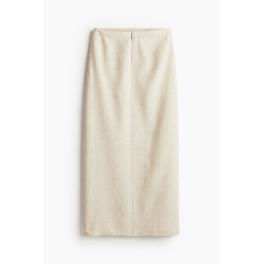 H & M - Elegancka spódnica maxi z diagonalu - Beżowy H & M 40 H&M