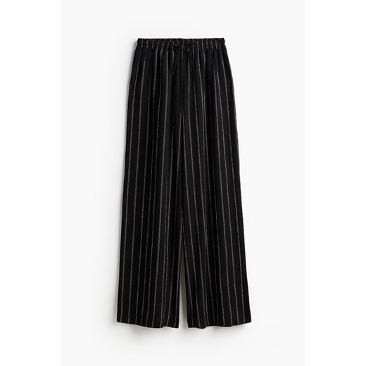 H & M - Szerokie spodnie bez zapięcia - Czarny H & M 4XL H&M