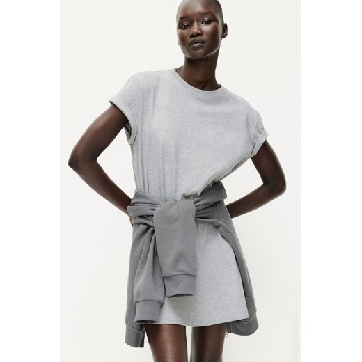 H & M - Bawełniana sukienka T-shirtowa - Szary ze sklepu H&M w kategorii Sukienki - zdjęcie 171448174