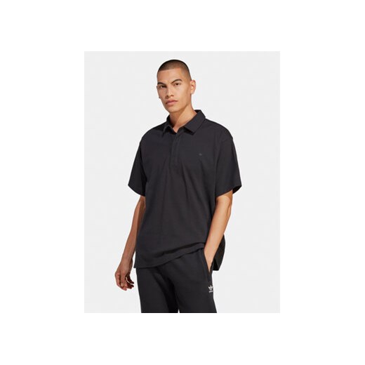 adidas Polo Premium Essentials HR8677 Czarny Loose Fit ze sklepu MODIVO w kategorii T-shirty męskie - zdjęcie 171449322