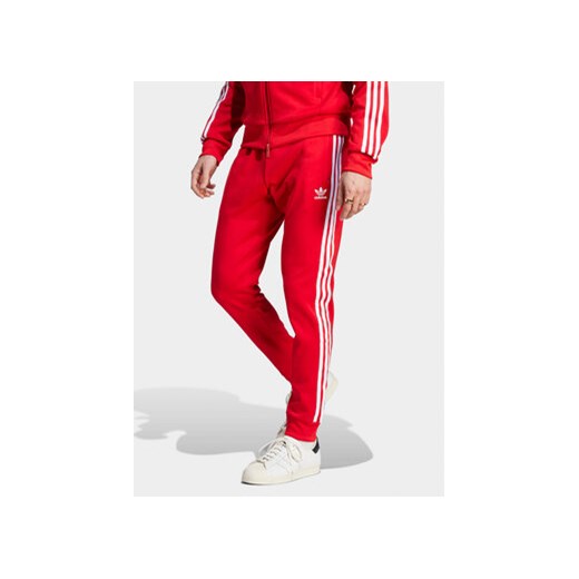 adidas Spodnie dresowe adicolor Classics SST IM4543 Czerwony Slim Fit L MODIVO