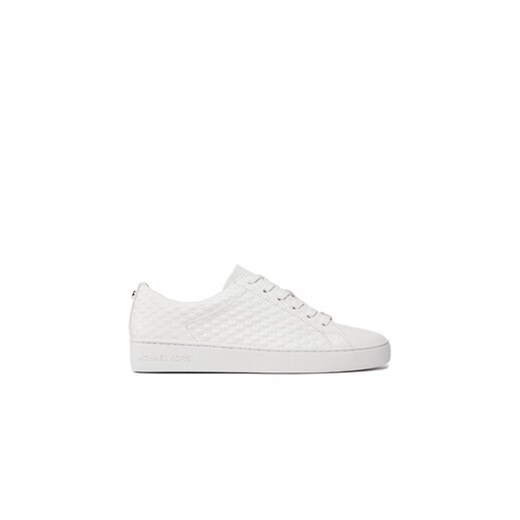 MICHAEL Michael Kors Sneakersy Keaton Lace Up 43R4KTFS1L Biały ze sklepu MODIVO w kategorii Trampki damskie - zdjęcie 171449460