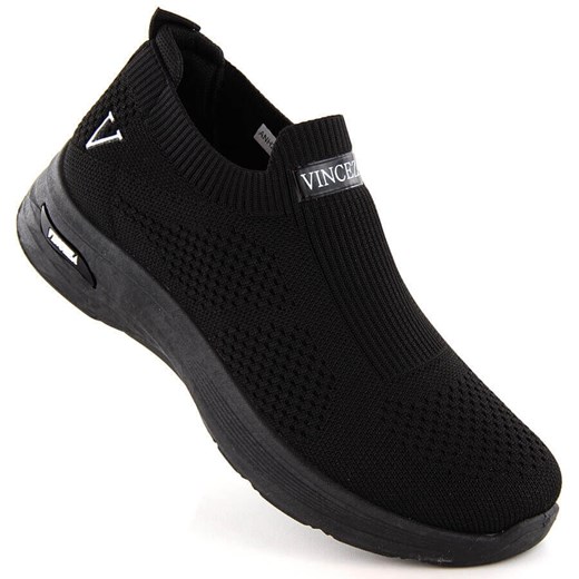 Buty sportowe damskie wsuwane czarne Vinceza 13592 ze sklepu ButyModne.pl w kategorii Buty sportowe damskie - zdjęcie 171449541