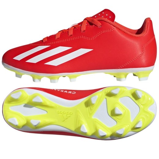 Buty piłkarskie adidas X Crazyfast Club FxG IF0720 czerwone ze sklepu ButyModne.pl w kategorii Buty sportowe dziecięce - zdjęcie 171449583