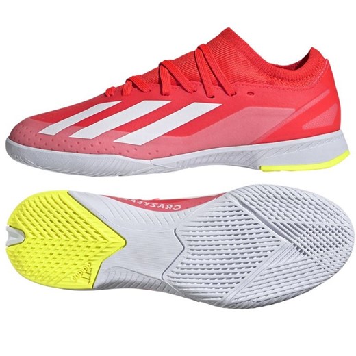 Buty piłkarskie adidas X Crazyfast League In Jr IF0684 czerwone ze sklepu ButyModne.pl w kategorii Buty sportowe dziecięce - zdjęcie 171449633