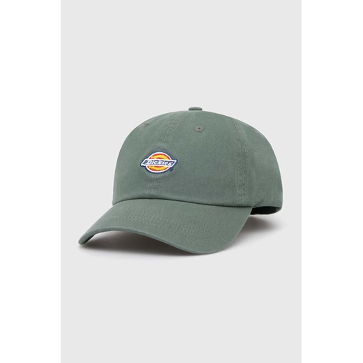 Dickies czapka kolor zielony z aplikacją ze sklepu PRM w kategorii Czapki z daszkiem damskie - zdjęcie 171450544