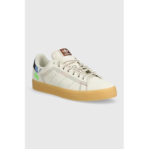 adidas Originals sneakersy zamszowe Stan Smith CS x KS W kolor beżowy IE0384 ze sklepu PRM w kategorii Trampki damskie - zdjęcie 171450701
