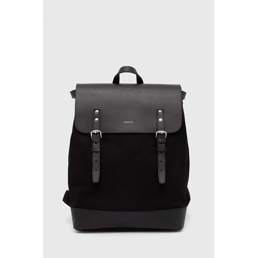 Sandqvist plecak Hege kolor czarny duży gładki SQA2294 ze sklepu PRM w kategorii Plecaki - zdjęcie 171450751