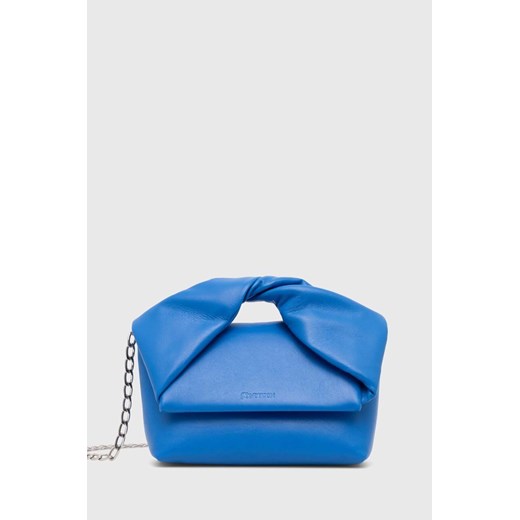 JW Anderson torebka skórzana Midi Twister Bag kolor niebieski HB0595.LA0315.830 ze sklepu PRM w kategorii Kopertówki - zdjęcie 171450833