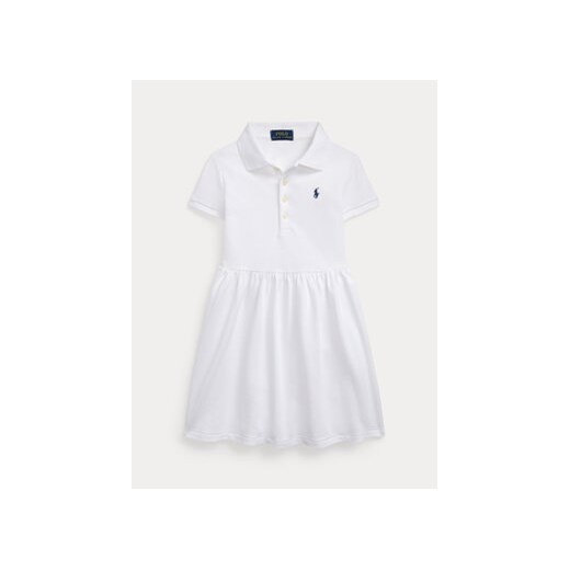 Polo Ralph Lauren Sukienka codzienna 312934961001 Biały Regular Fit ze sklepu MODIVO w kategorii Sukienki dziewczęce - zdjęcie 171453734