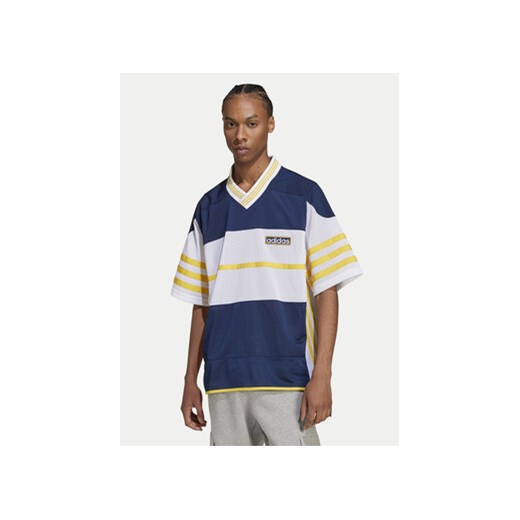 adidas T-Shirt adicolor Adibreak IU2361 Granatowy Loose Fit ze sklepu MODIVO w kategorii T-shirty męskie - zdjęcie 171453863