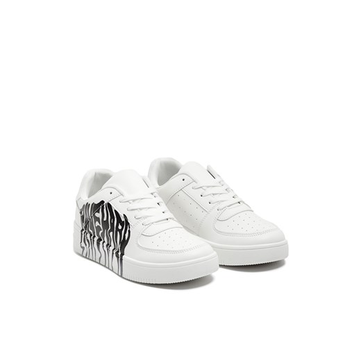 Cropp - Biało-czarne sneakersy - biały ze sklepu Cropp w kategorii Buty sportowe damskie - zdjęcie 171454612