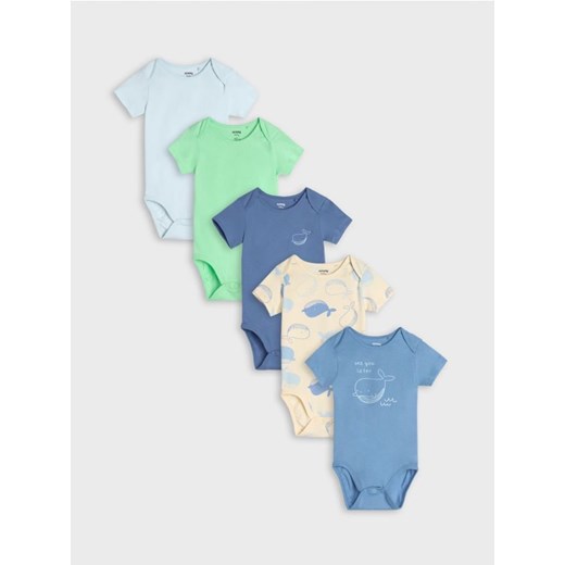 Sinsay - Body 5 pack - mid blue ze sklepu Sinsay w kategorii Body niemowlęce - zdjęcie 171454921