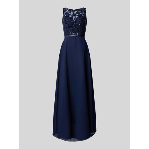 Sukienka wieczorowa z obszyciem koronką i cekinami ze sklepu Peek&Cloppenburg  w kategorii Sukienki - zdjęcie 171455623