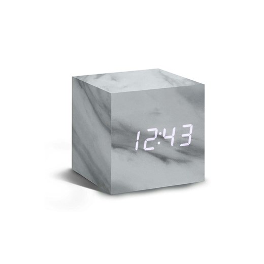 Gingko Design zegar stołowy Cube Marble Click Clock ze sklepu ANSWEAR.com w kategorii Zegary - zdjęcie 171456084