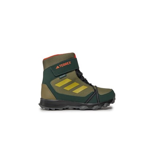 adidas Trekkingi Terrex Snow Cf Rain.Rdy Zielony ze sklepu MODIVO w kategorii Buty trekkingowe dziecięce - zdjęcie 171457411
