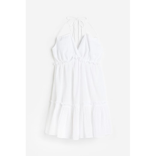 H & M - Sukienka z mocowaniem na karku - Biały H & M S H&M