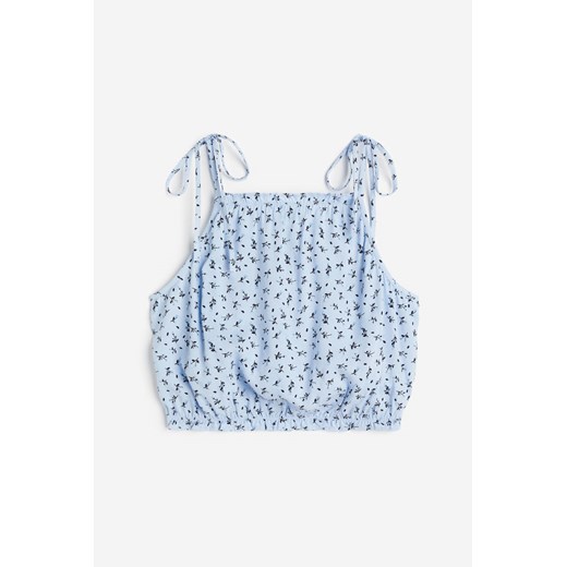 H & M - Top z wiązanymi ramiączkami - Niebieski H & M XS H&M
