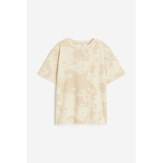 H & M - Dżersejowy T-shirt z nadrukiem - Beżowy ze sklepu H&M w kategorii T-shirty chłopięce - zdjęcie 171460063