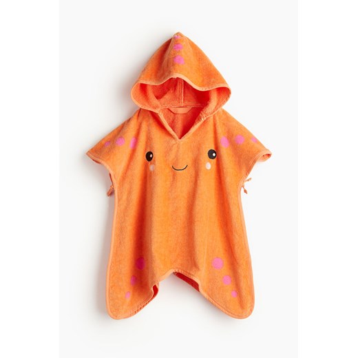 H & M - Niemowlęcy ręcznik-ponczo - Pomarańczowy ze sklepu H&M w kategorii Ręczniki dla dzieci - zdjęcie 171460083