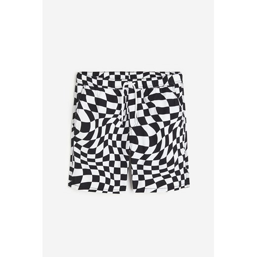H & M - Wzorzyste szorty Regular Fit - Czarny ze sklepu H&M w kategorii Spodenki męskie - zdjęcie 171460104