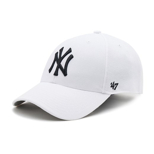 Czapka z daszkiem 47 Brand New York Yankees B-MVP17WBV-WHF Biały ze sklepu eobuwie.pl w kategorii Czapki z daszkiem damskie - zdjęcie 171460821