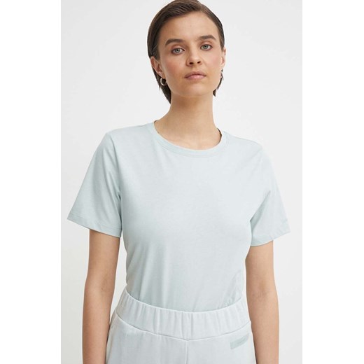 Calvin Klein t-shirt bawełniany damski kolor szary ze sklepu ANSWEAR.com w kategorii Bluzki damskie - zdjęcie 171462360