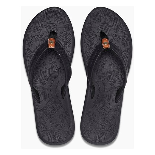 Klapki damskie Reef czarne na lato casual