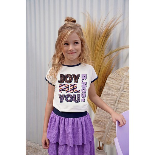 B.Nosy Koszulka w kolorze kremowym ze sklepu Limango Polska w kategorii Bluzki dziewczęce - zdjęcie 171464452