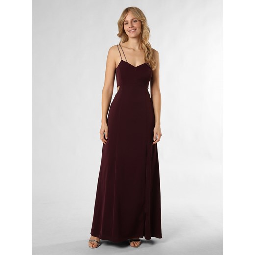 VM Damska sukienka wieczorowa Kobiety Sztuczne włókno purpurowy jednolity ze sklepu vangraaf w kategorii Sukienki - zdjęcie 171474641
