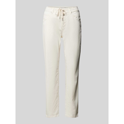 Spodnie z mieszanki lyocellu w jednolitym kolorze ze sklepu Peek&Cloppenburg  w kategorii Spodnie damskie - zdjęcie 171474893