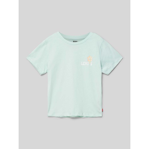 T-shirt z nadrukiem z logo model ‘OCEAN’ ze sklepu Peek&Cloppenburg  w kategorii Bluzki dziewczęce - zdjęcie 171475140