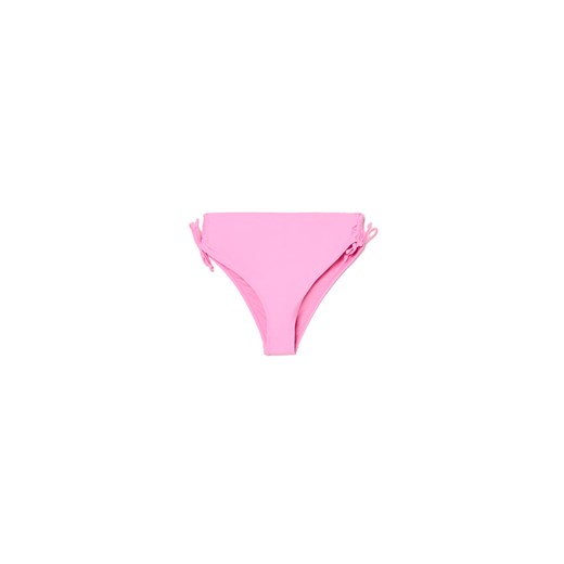 Cropp - Różowy dół od bikini typu figi z wiązaniami - różowy ze sklepu Cropp w kategorii Stroje kąpielowe - zdjęcie 171475811