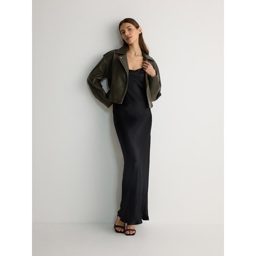 Reserved - Sukienka maxi z wiskozy - czarny ze sklepu Reserved w kategorii Sukienki - zdjęcie 171476370