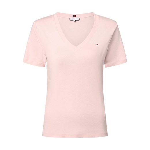 Tommy Hilfiger Koszulka damska Kobiety Bawełna różowy jednolity ze sklepu vangraaf w kategorii Bluzki damskie - zdjęcie 171476463