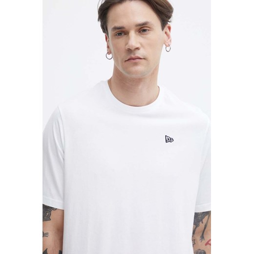 T-shirt męski New Era biały z krótkim rękawem 