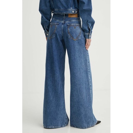 Moschino Jeans jeansy damskie kolor granatowy Moschino Jeans 29 ANSWEAR.com