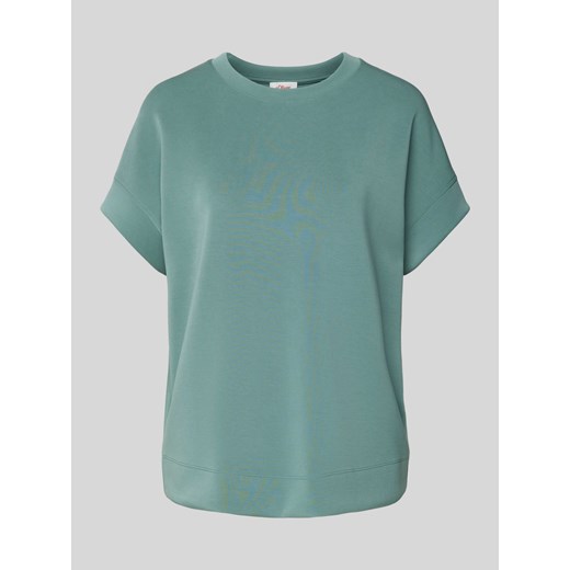 T-shirt w jednolitym kolorze z okrągłym dekoltem ze sklepu Peek&Cloppenburg  w kategorii Bluzki damskie - zdjęcie 171477674