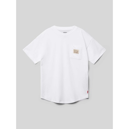 T-shirt z detalem z logo ze sklepu Peek&Cloppenburg  w kategorii T-shirty chłopięce - zdjęcie 171477903