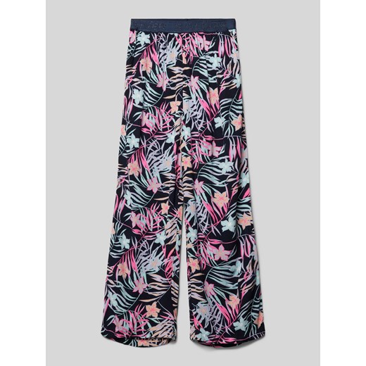 Spodnie z wiskozy z elastycznym pasem ze sklepu Peek&Cloppenburg  w kategorii Spodnie dziewczęce - zdjęcie 171478420