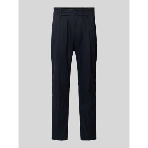 Spodnie z efektem melanżu model ‘Chasy’ ze sklepu Peek&Cloppenburg  w kategorii Spodnie męskie - zdjęcie 171478573