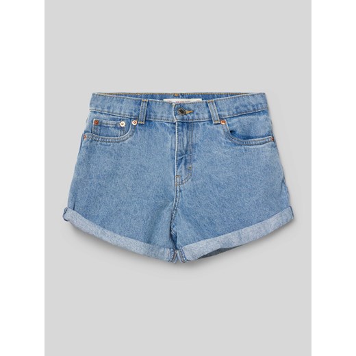 Szorty jeansowe o kroju slim fit z 5 kieszeniami ze sklepu Peek&Cloppenburg  w kategorii Spodenki dziewczęce - zdjęcie 171478654