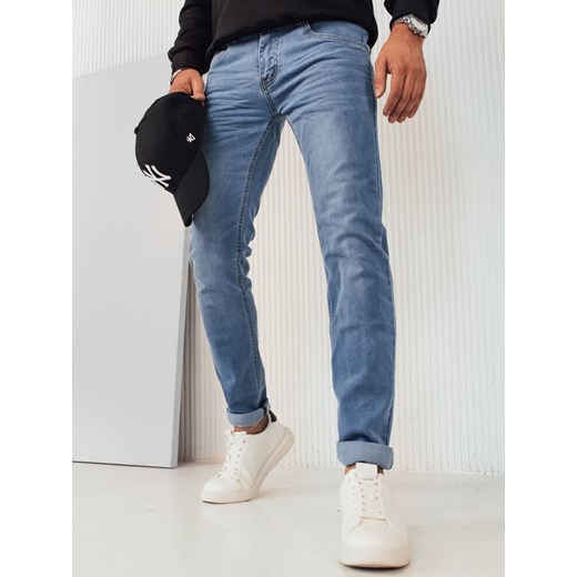 Spodnie męskie jeansowe niebieskie Dstreet UX4112 ze sklepu DSTREET.PL w kategorii Jeansy męskie - zdjęcie 171480830