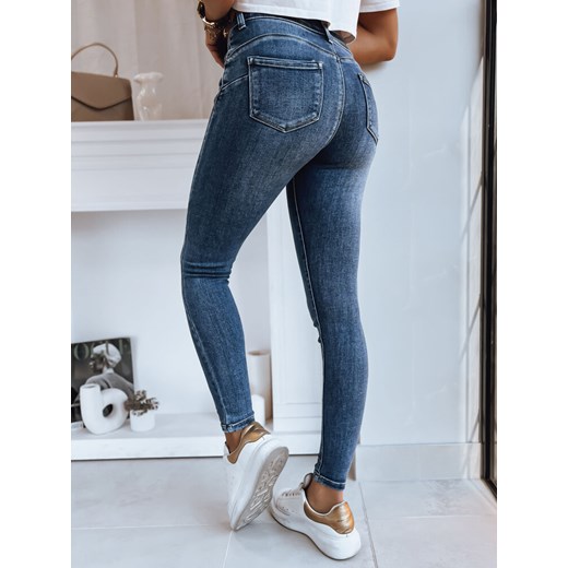 Jeansy damskie niebieskie Dstreet casualowe