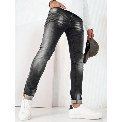 Spodnie męskie jeansowe czarne Dstreet UX4236 ze sklepu DSTREET.PL w kategorii Jeansy męskie - zdjęcie 171481221