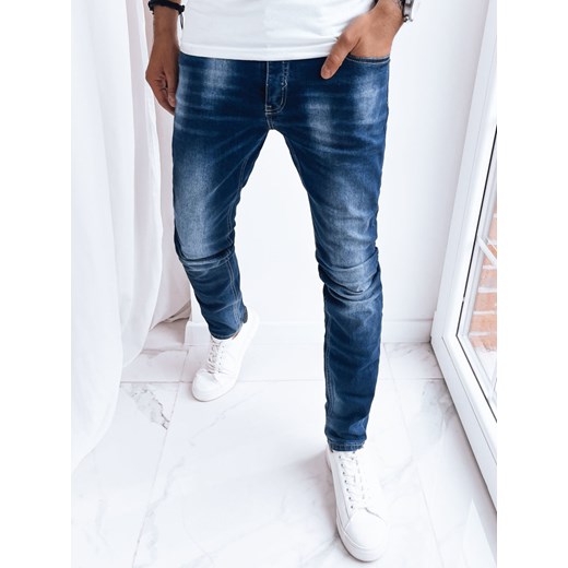 Spodnie męskie jeansowe niebieskie Dstreet UX3990 ze sklepu DSTREET.PL w kategorii Jeansy męskie - zdjęcie 171481914