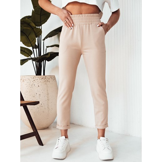 Dstreet spodnie damskie z elastanu casual 