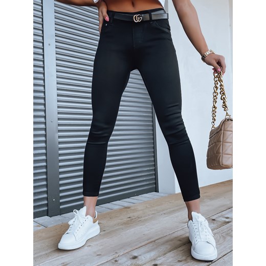 Spodnie damskie jeansowe ARLET czarne Dstreet UY1292 ze sklepu DSTREET.PL w kategorii Jeansy damskie - zdjęcie 171482660