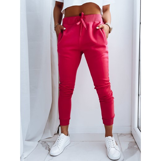 Spodnie damskie dresowe FITS różowe Dstreet UY0208z ze sklepu DSTREET.PL w kategorii Spodnie damskie - zdjęcie 171482924